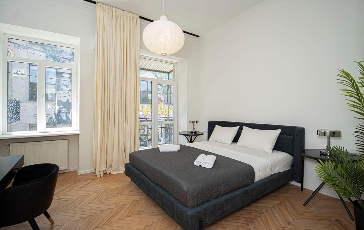 Cozy sleeping space with a high-quality mattress