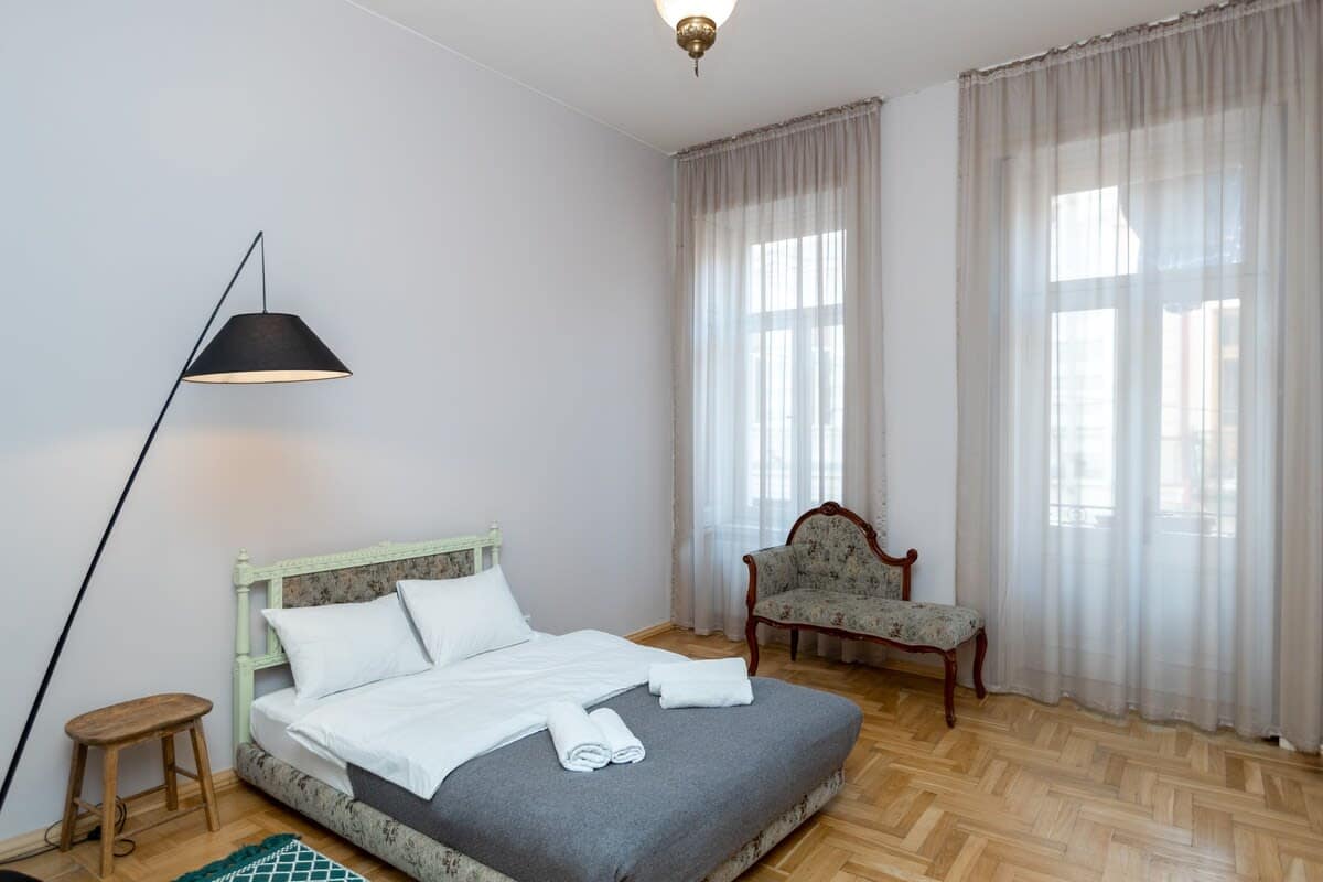 Large windows allow plenty of natural light