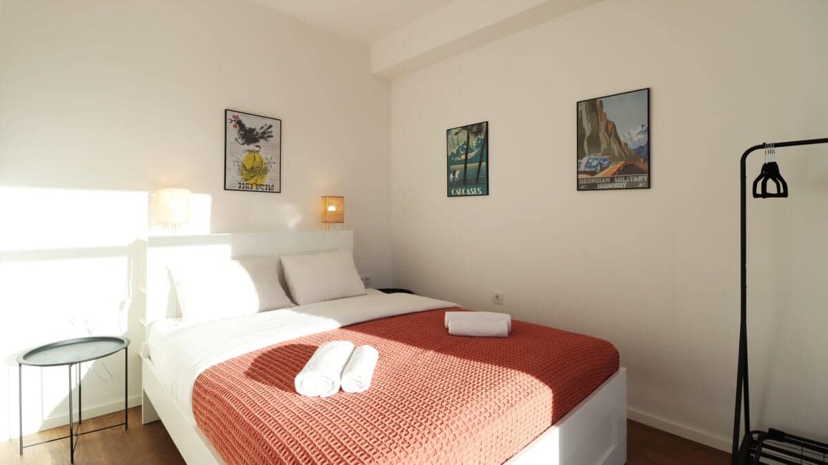 Soft bedding ensures a restful experience, whether you’re resting after a long day or just enjoying a lazy morning