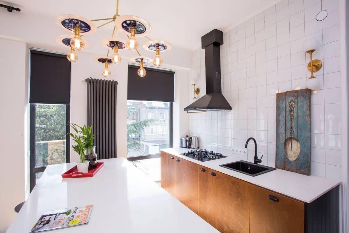 Open kitchen is a perfect blend of modern design and functionality, fully equipped for all your cooking needs