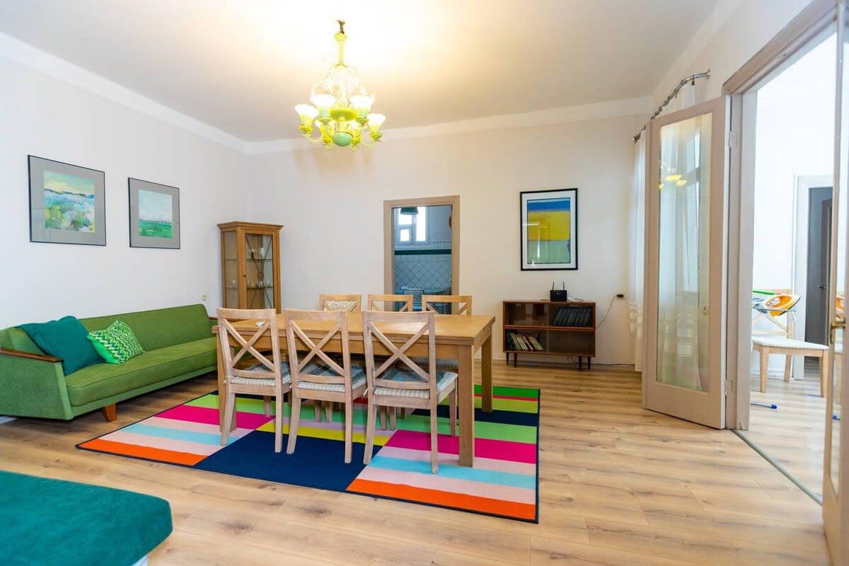 Comfortable dining area provides the perfect spot for enjoying meals or a morning coffee