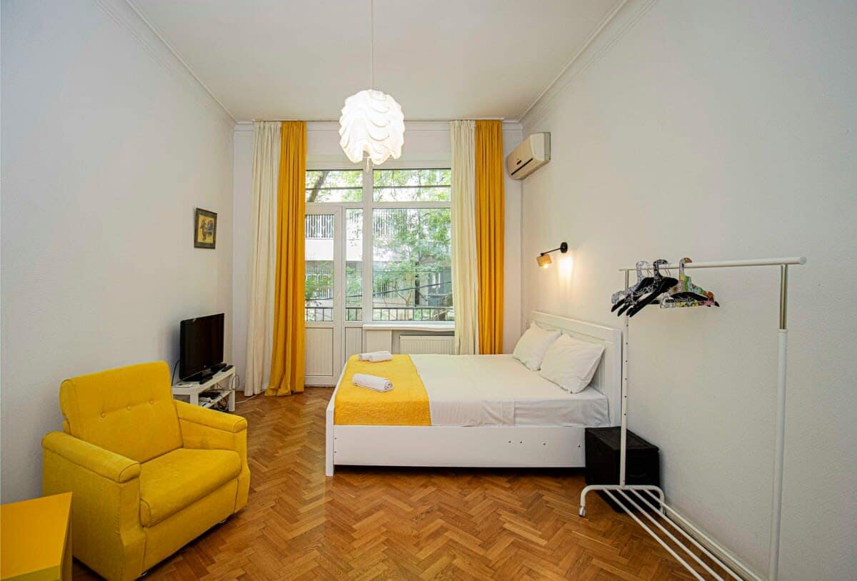 Apartment is thoughtfully arranged for both comfort and convenience