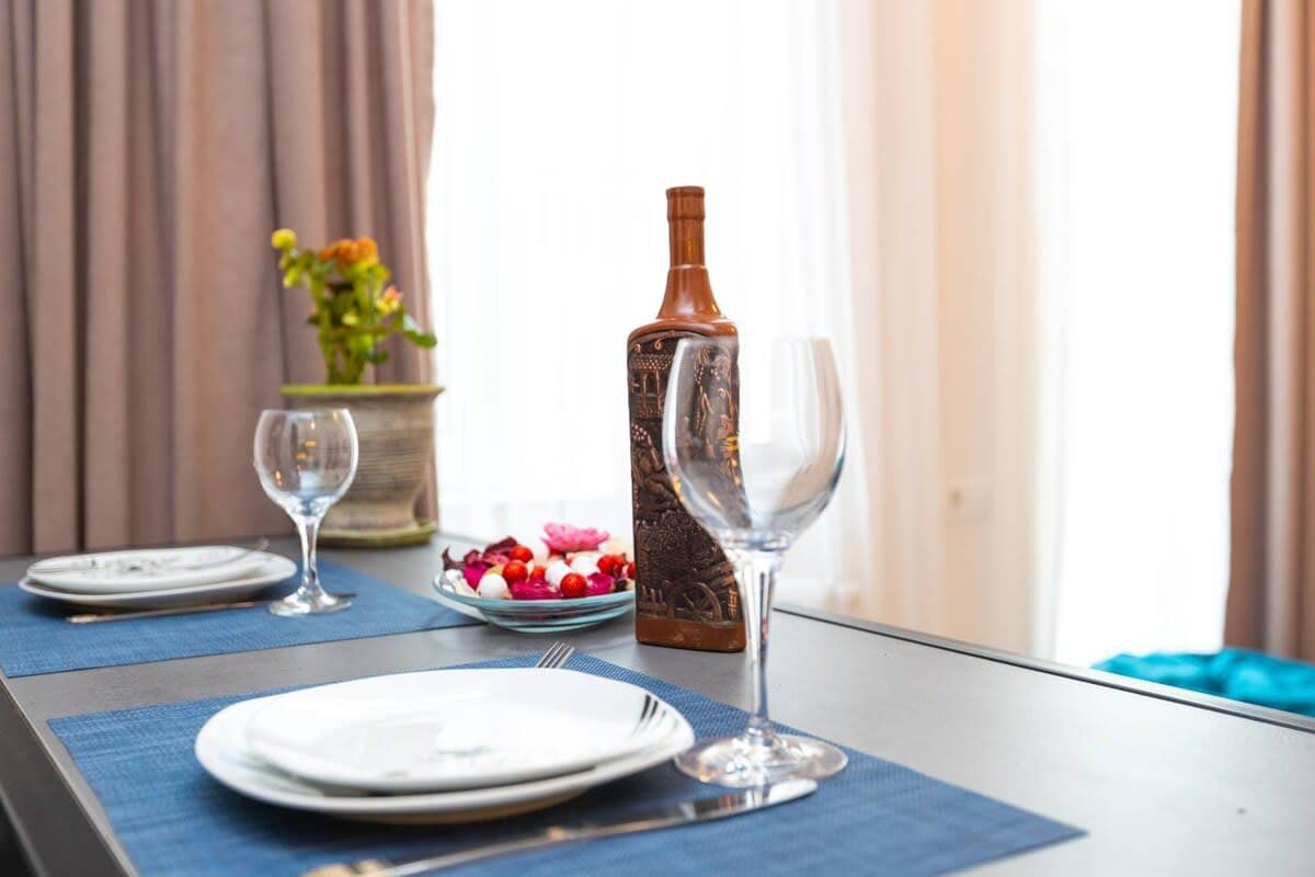 Comfortable dining area provides the perfect spot for enjoying meals or a morning coffee