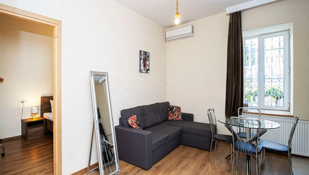 Stay cool and comfortable year-round with the air conditioning, ensuring the perfect indoor climate