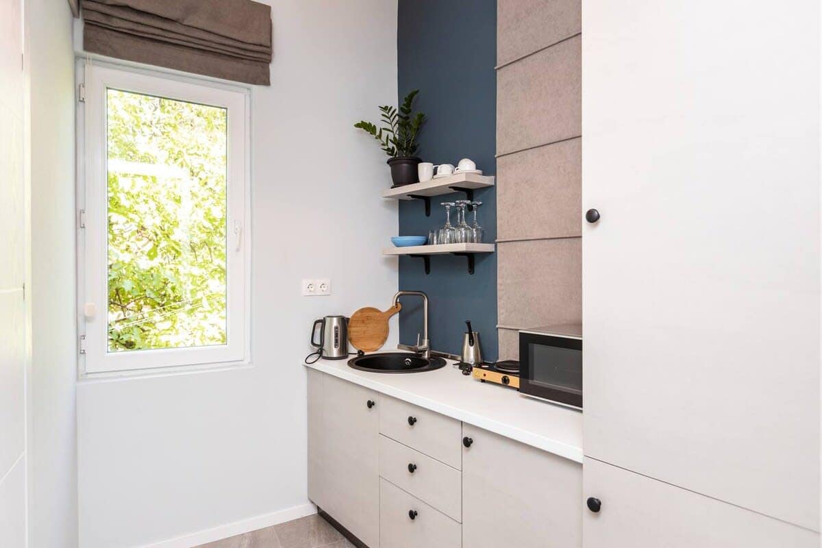 Modern kitchen combines sleek design with practicality, making cooking an enjoyable experience