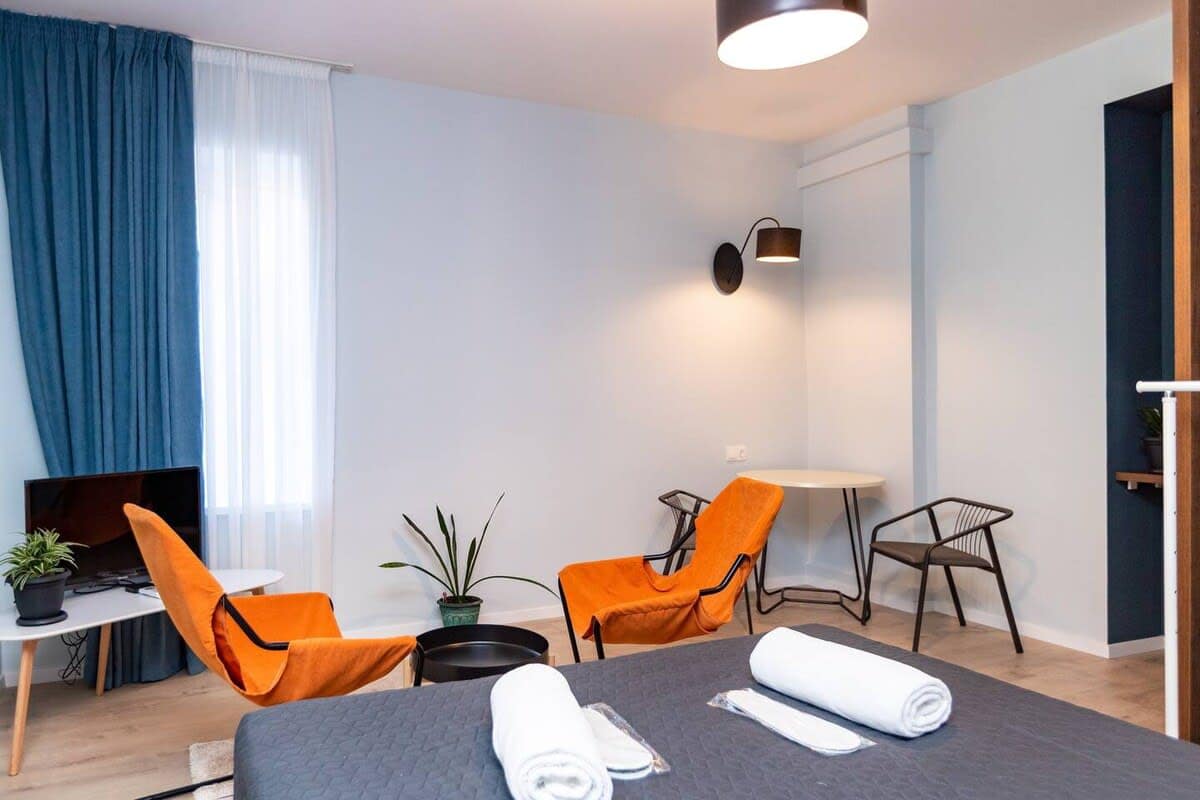 Apartment is thoughtfully arranged for both comfort and convenience