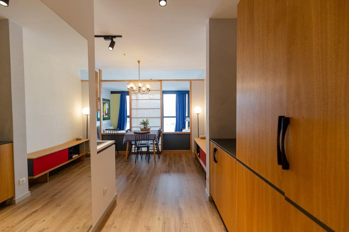 Thoughtfully placed furniture and stylish decor make it both functional and visually appealing