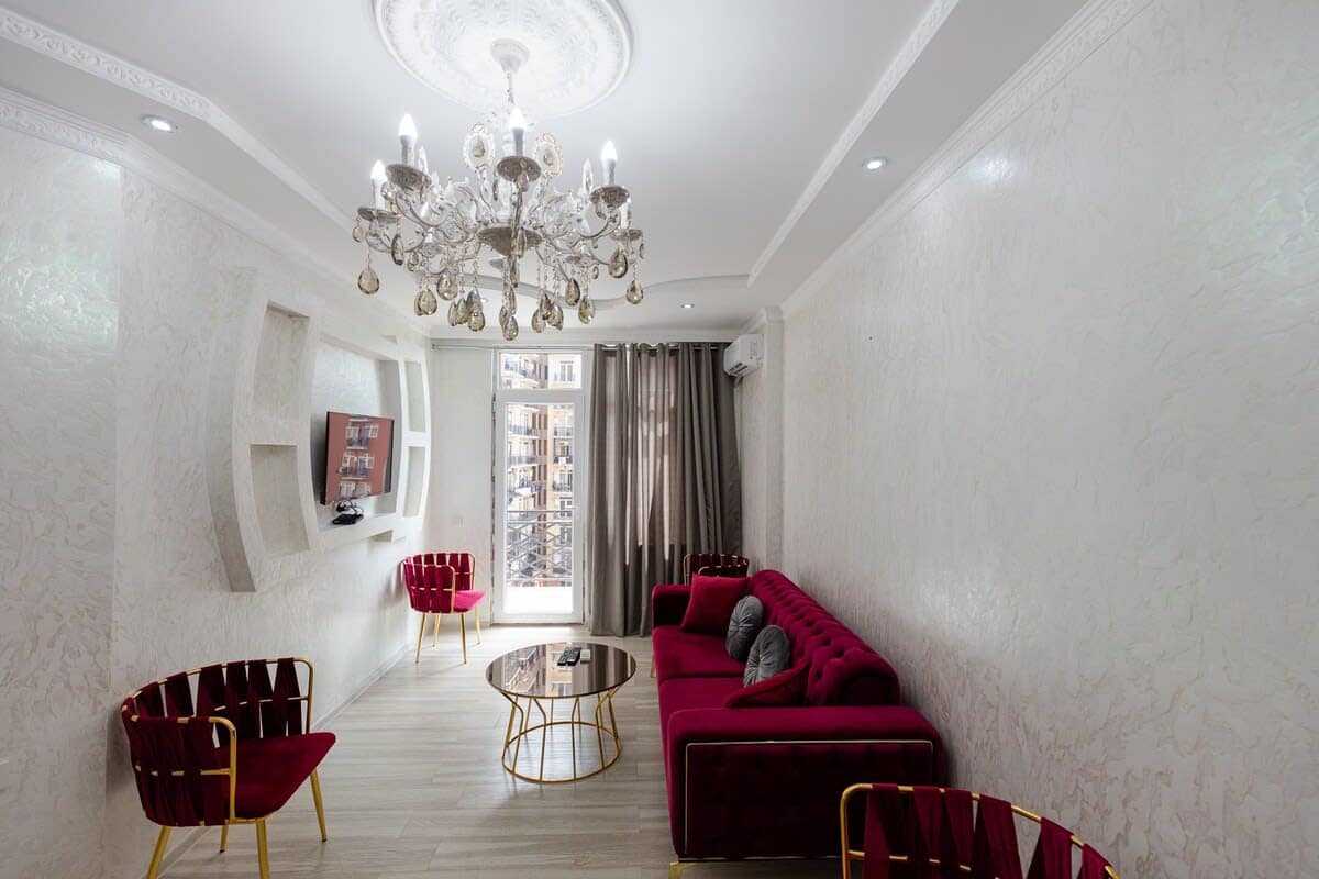 Stay cool and comfortable with the air conditioning, keeping the living room at just the right temperature