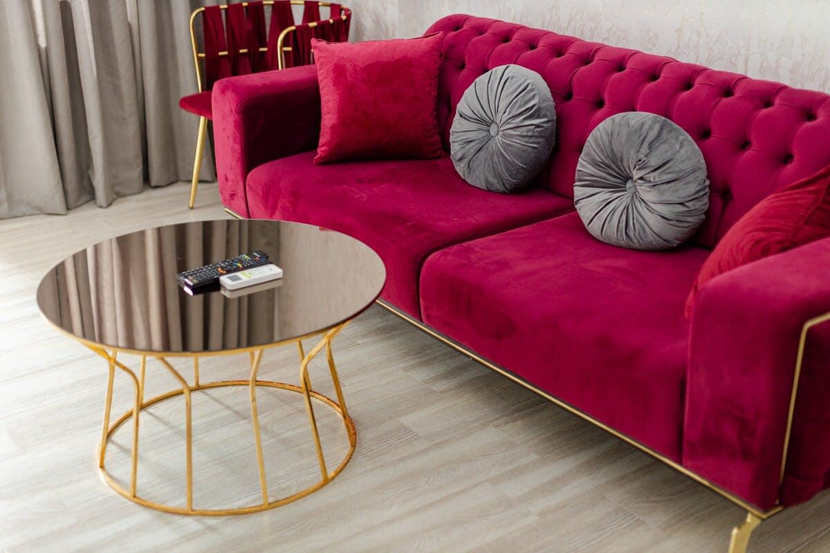 Sofa bed provides a versatile seating and sleeping solution, perfect for extra guests or a comfortable place to relax