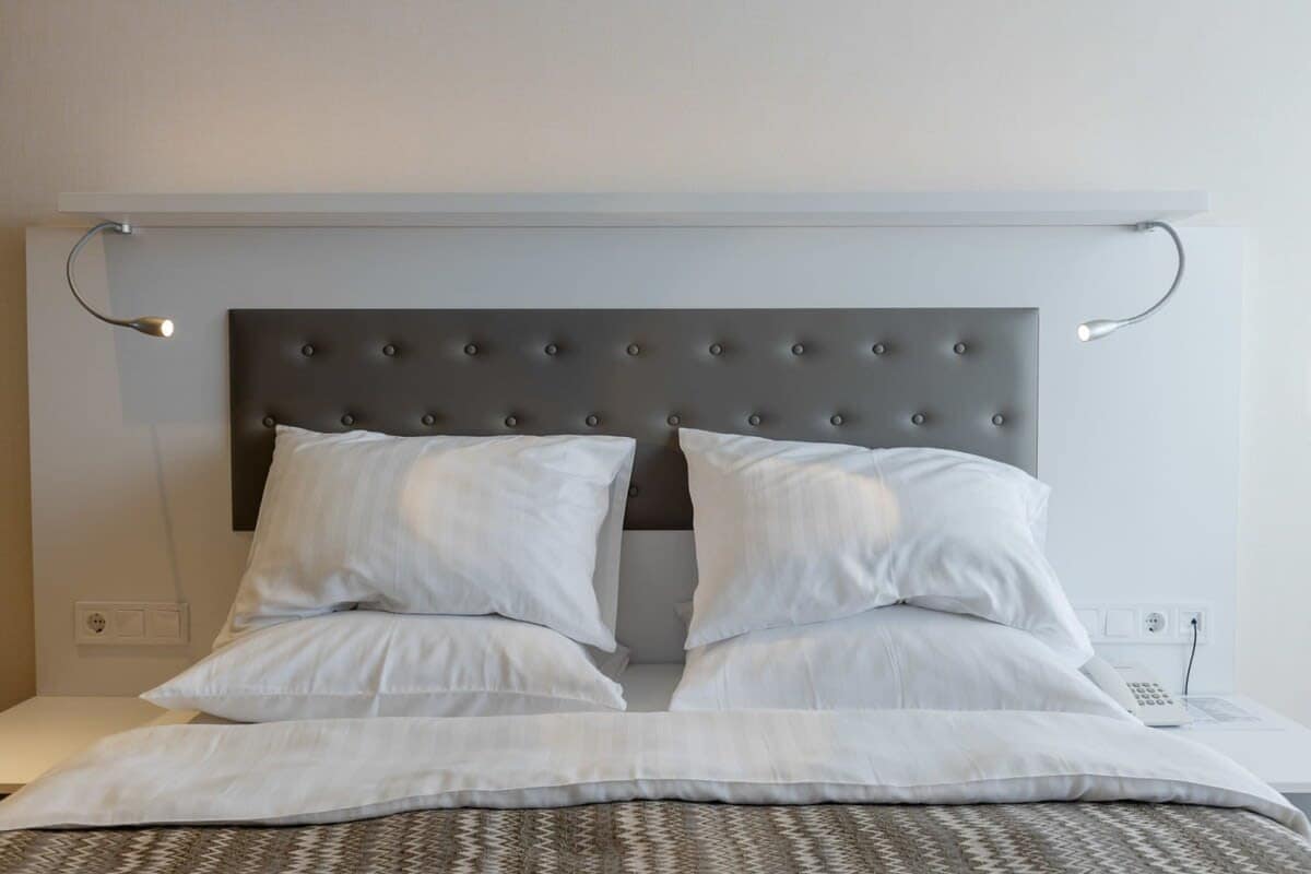 Inviting double bed ensures a restful night’s sleep
