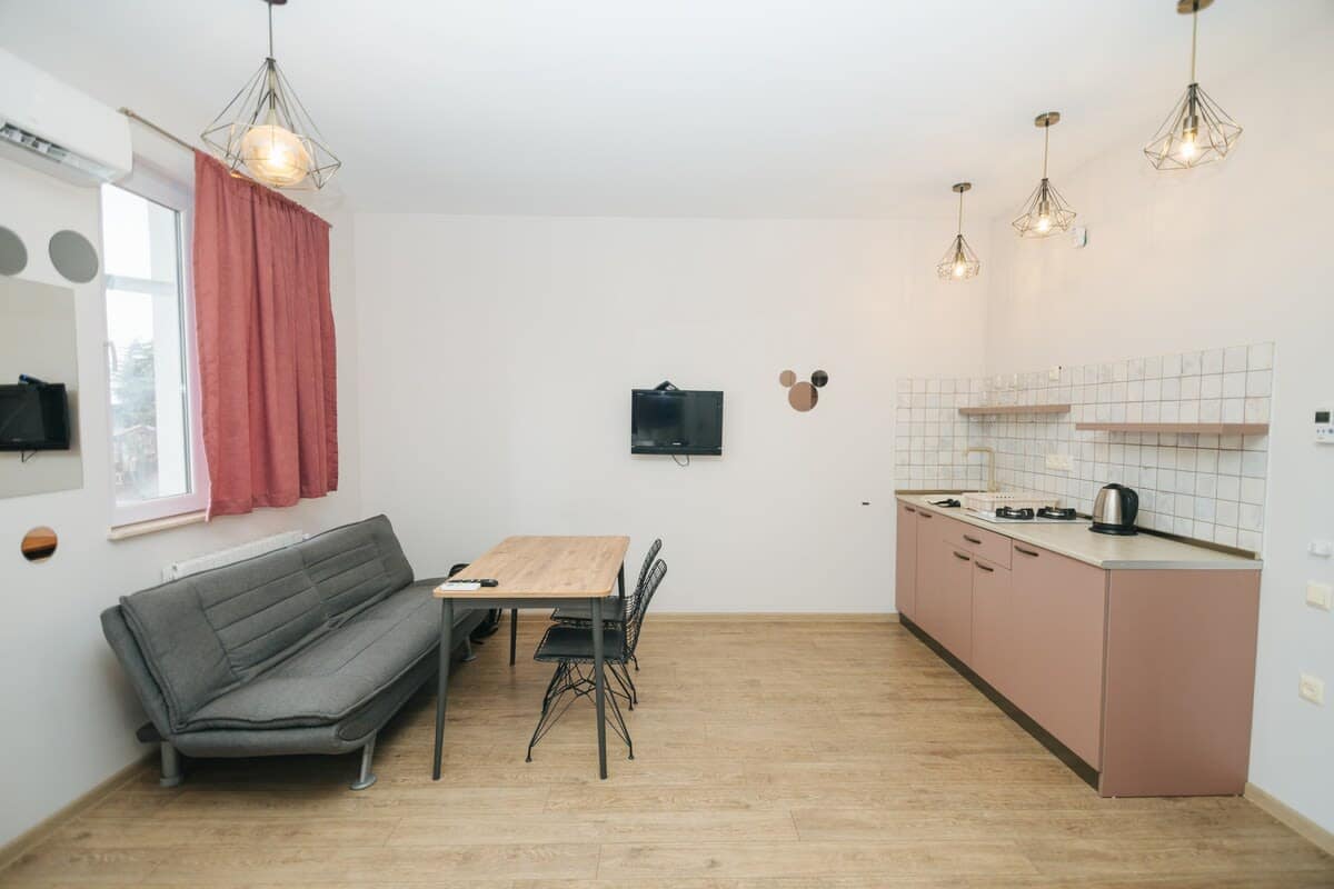Its seamless integration with the living space makes it a welcoming and practical addition