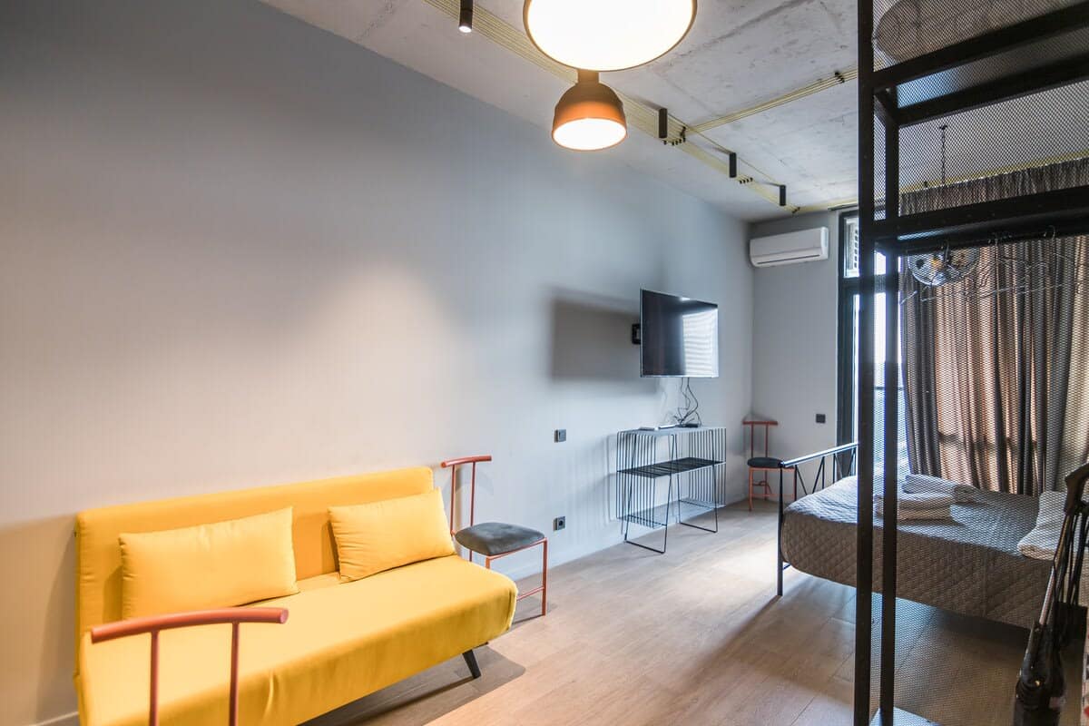 TV and air conditioning ensure both comfort and entertainment, making the room a perfect retreat
