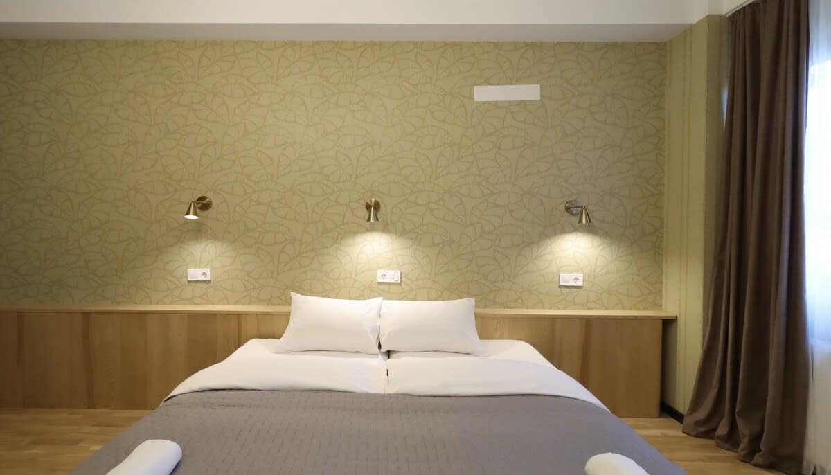 Enjoy a restful night's sleep in a comfortable and inviting bed