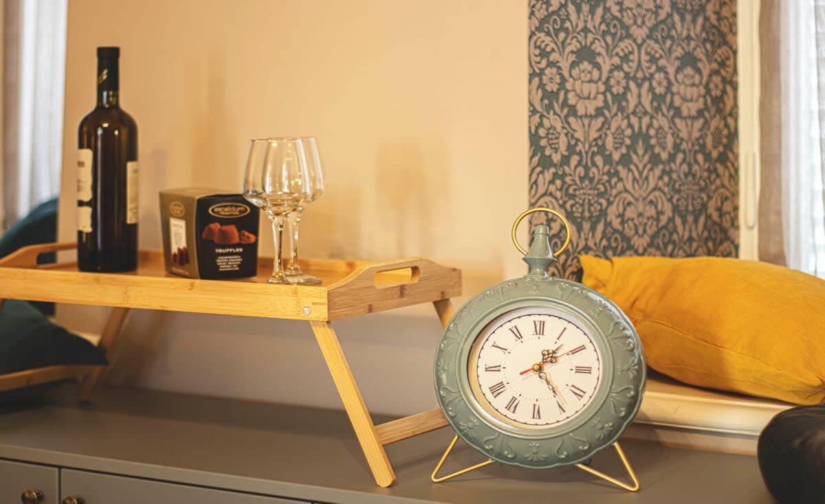 Decorative details from the bedroom