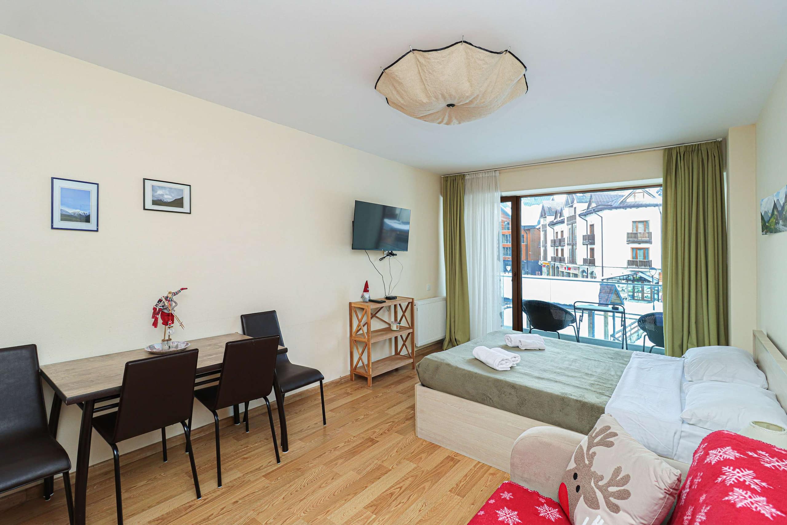 Modern Balcony Studio Near Ski Lift in Gudauri