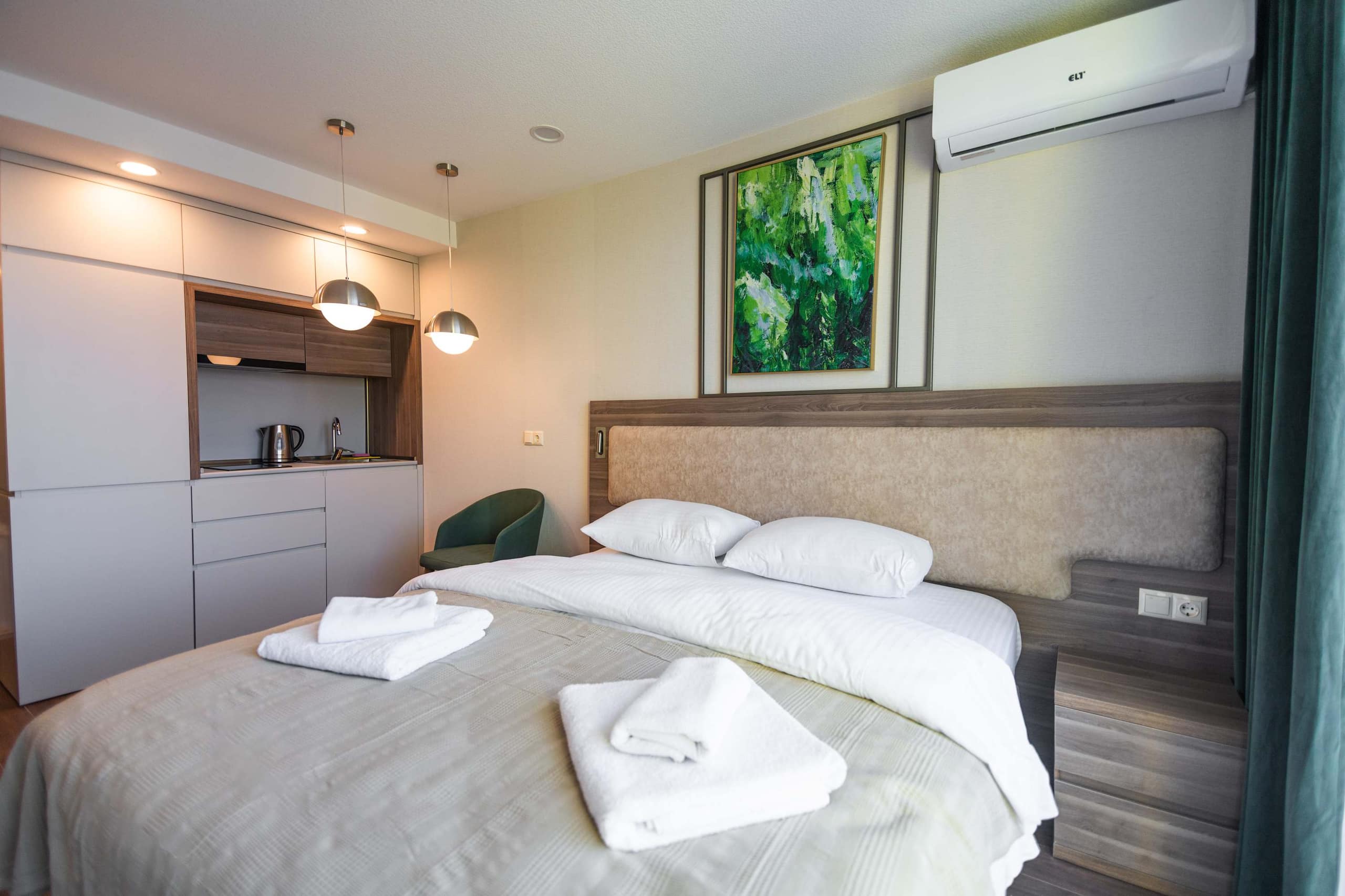 Modern Sunlit Studio with Sea View in Batumi