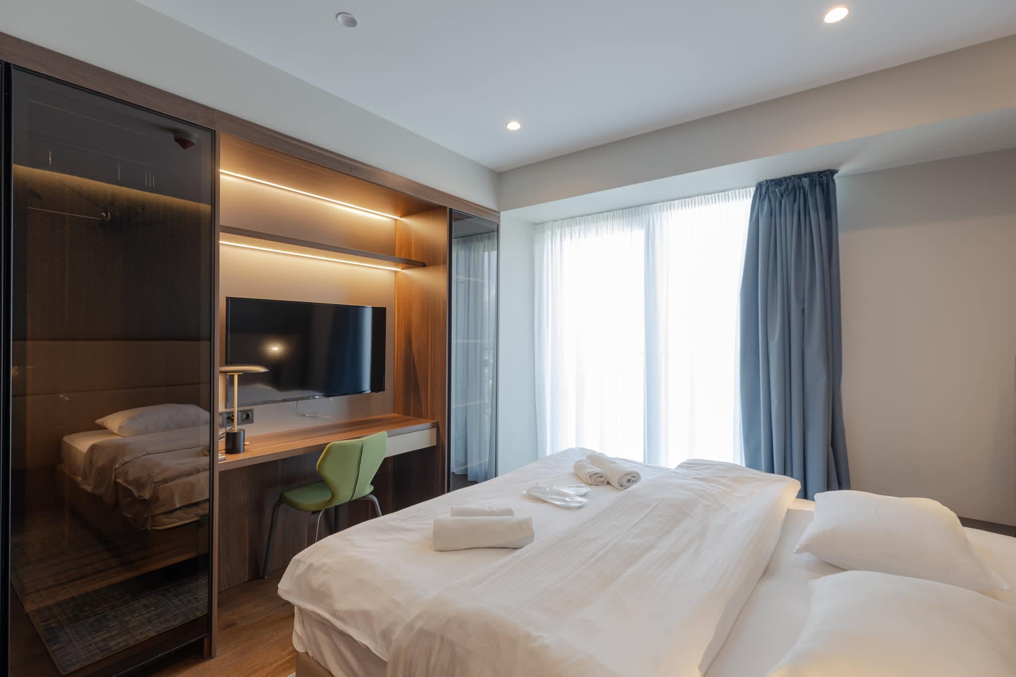 High-floor studio over Boulevard & Lake in Batumi